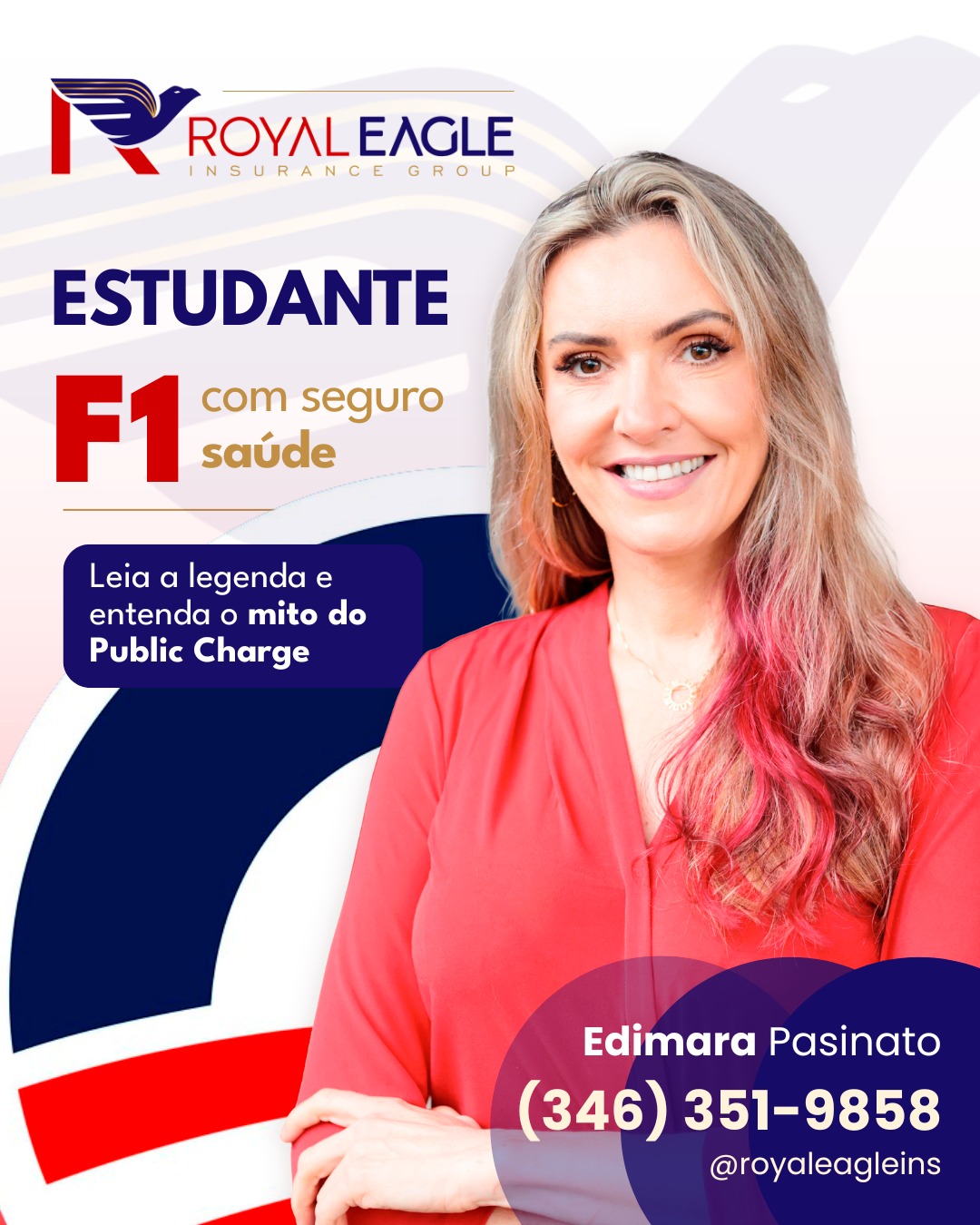 Royal Eagle Insurance - orientação de seguro saúde para estudantes F1